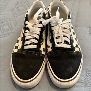 Vans Black and White Checkered Sneakers
